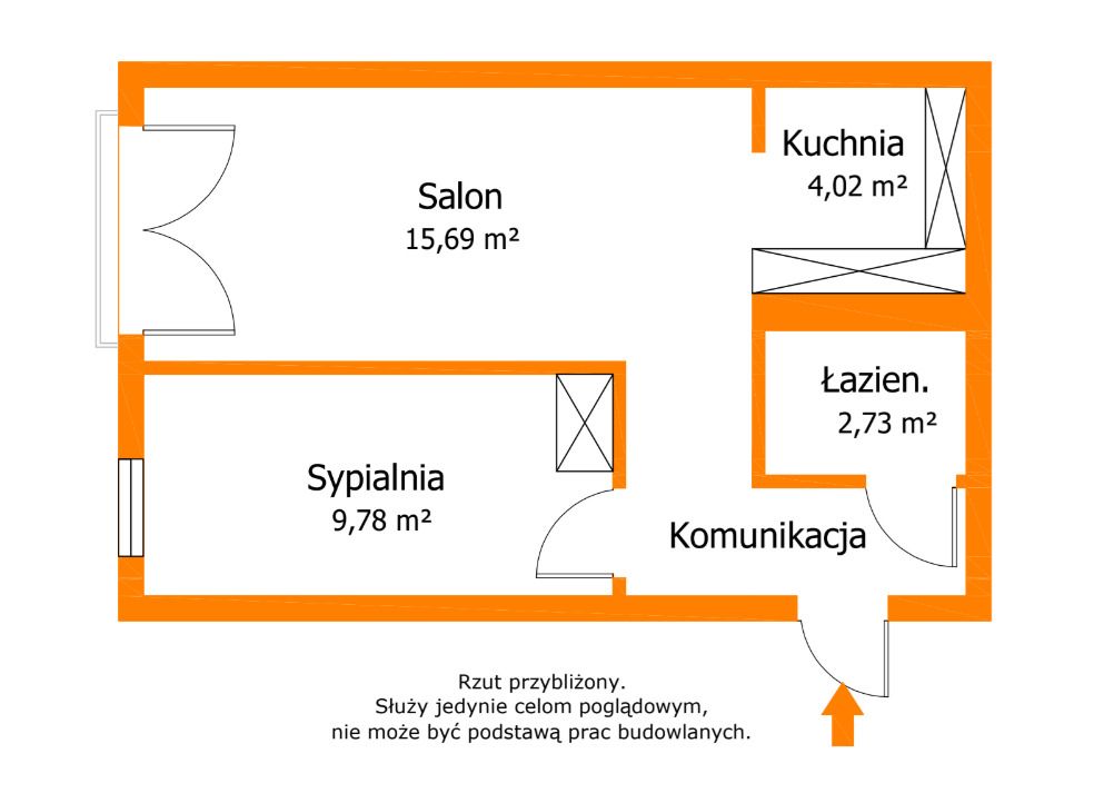 Квартира - 2 кімнати - 42 м² - вул. Wojska Polskiego Witkowo