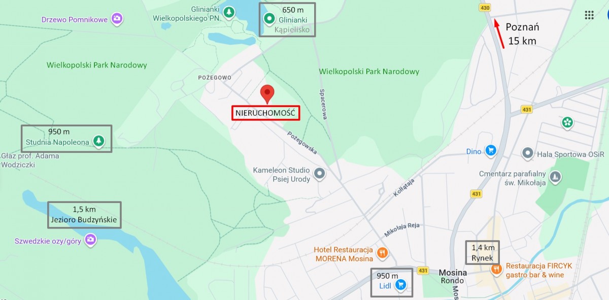 Grundstück - 997 m² - Pożegowska Straße Mosina Pożegowo