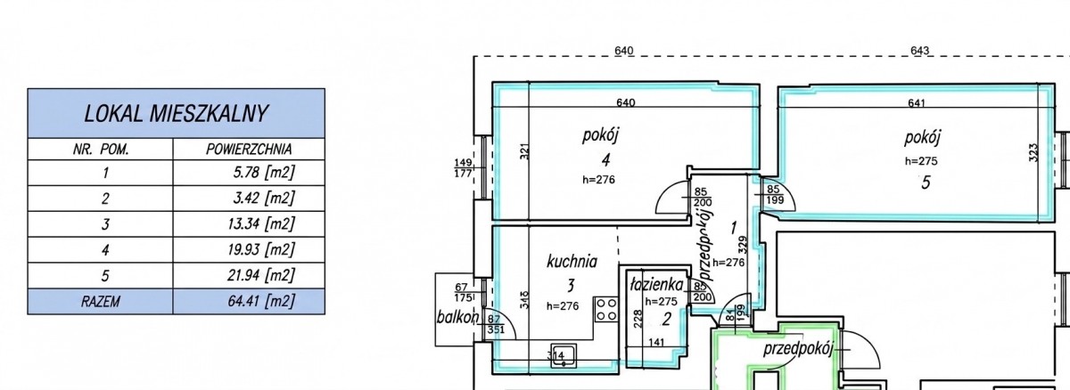 Квартира - 2 комнаты - 64 м² - ал. Адама Мицкевича Краков Пясек