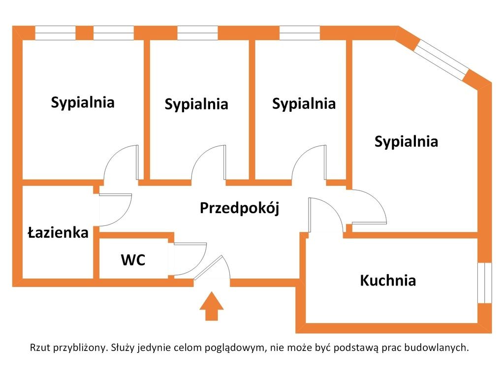 Appartamento - 4 stanze - 62 m² - via Grabowa Łódź