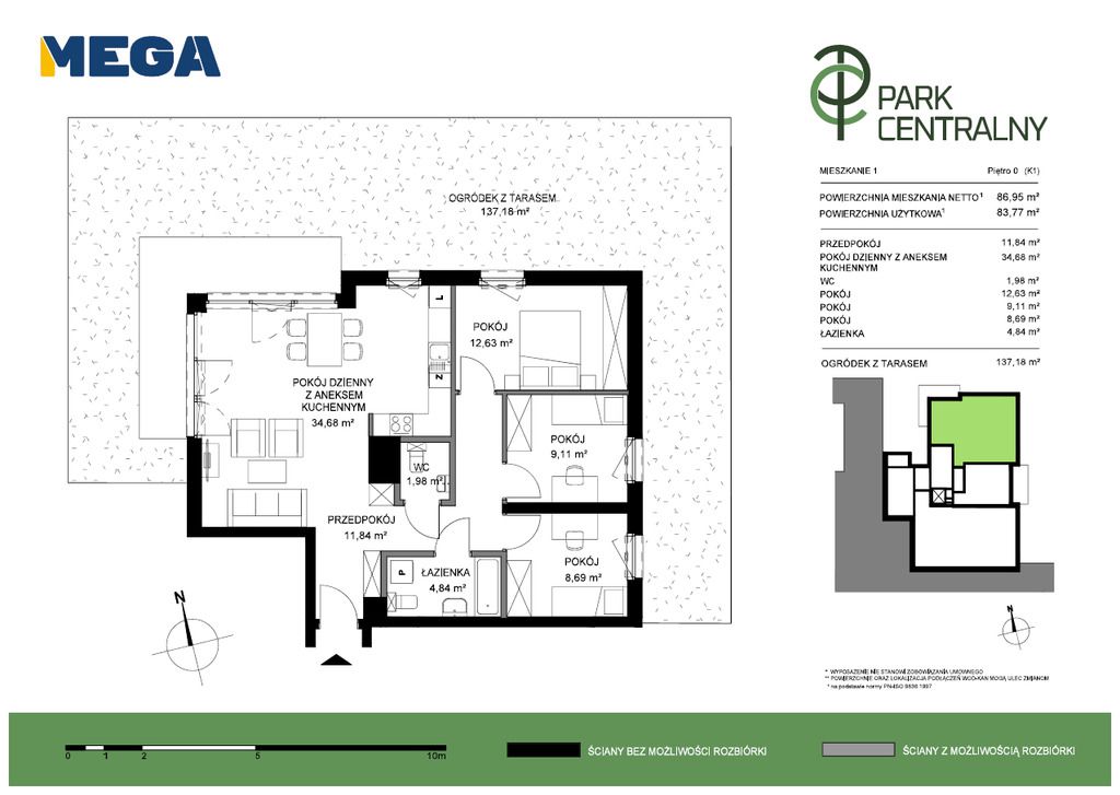 Apartment - 4 rooms - 84 m² - elevator - ul. Legionów Gdynia Wzgórze Św. Maksymiliana