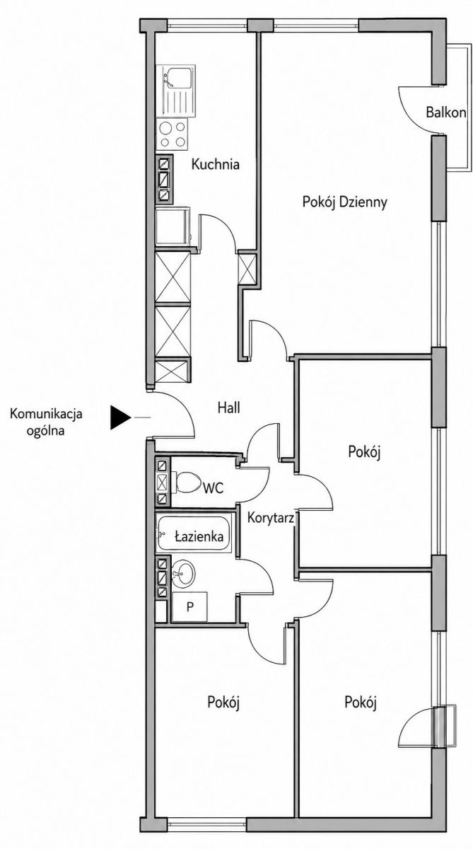 Apartment - 4 rooms - 65 m² - Ludna St. Warsaw Śródmieście Powiśle