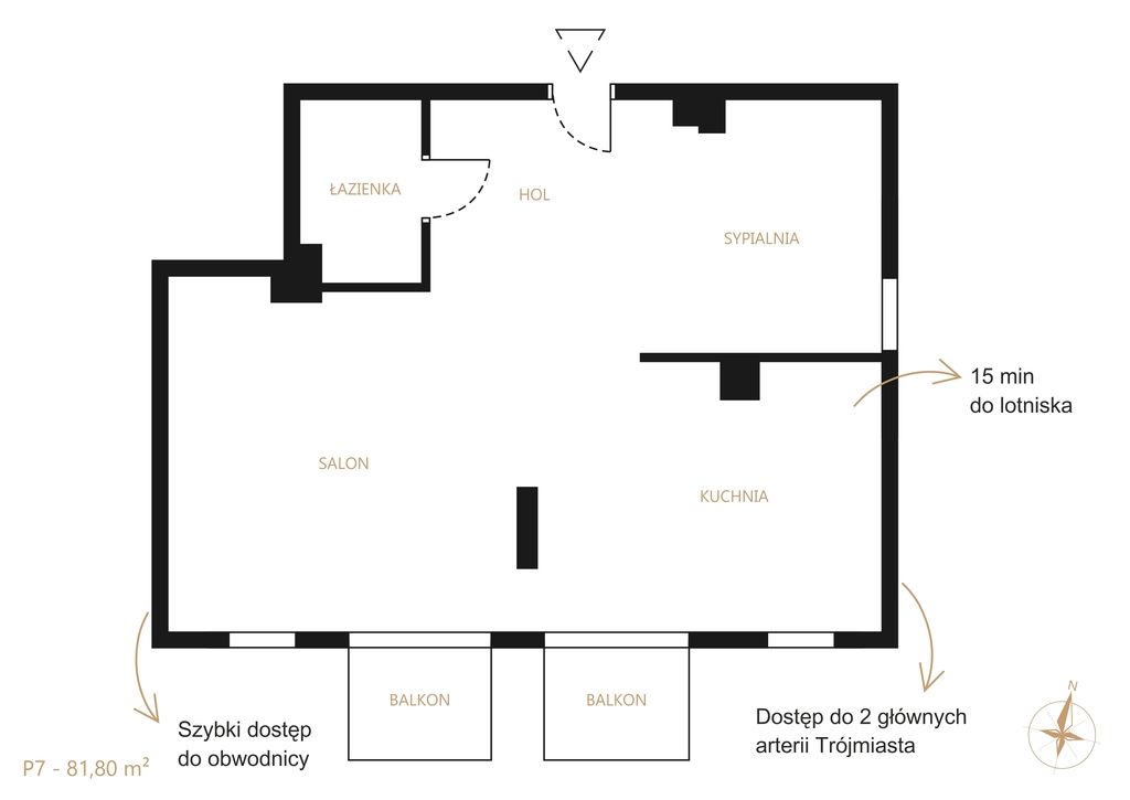 Premises - 82 m² - ul. Juliusza Słowackiego Gdańsk Wrzeszcz