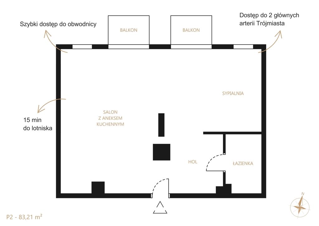 Local - 83 m² - c/ Juliusza Słowackiego Gdańsk Wrzeszcz