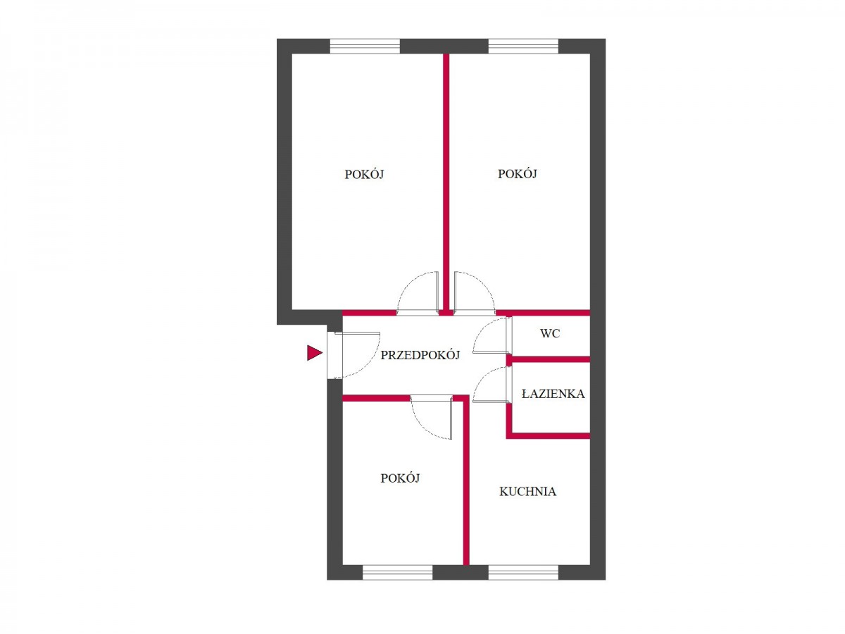 아파트 - 3개 방 - 54 m² - ul. Przemysłowa Łódź Marysin