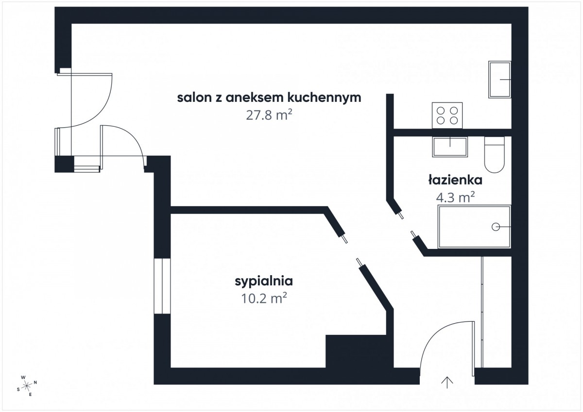 Appartamento - 2 stanze - 44 m² - via Ludwika Rydygiera Varsavia