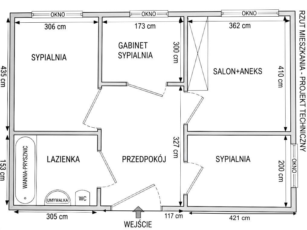 Mieszkanie - 4 pokoje - 54 m² - ul. Świętych Cyryla i Metodego Zielona Góra