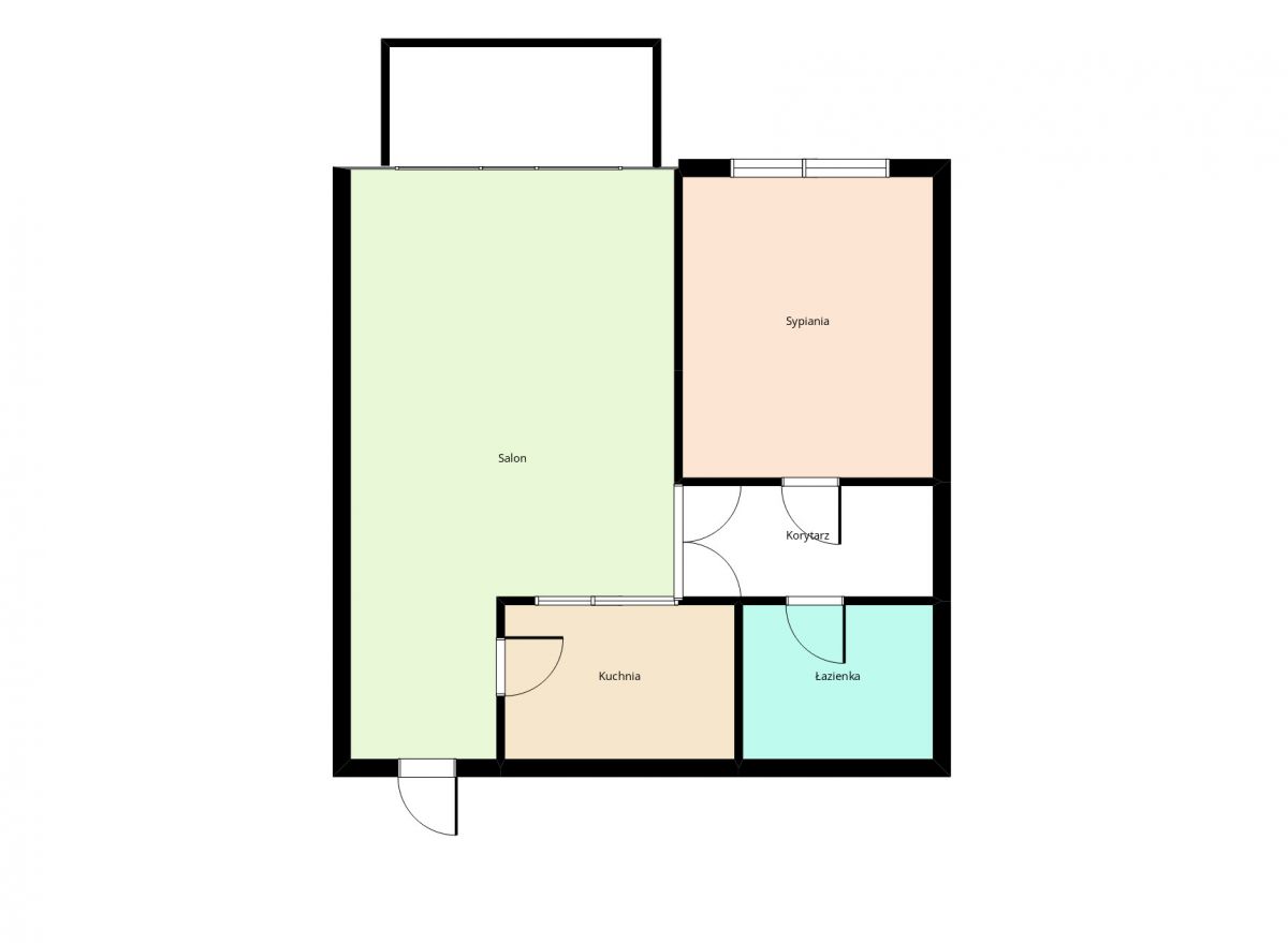 Wohnung - 2 Zimmer - 43 m² - al. Aleja Wojska Polskiego Olsztyn Zatorze