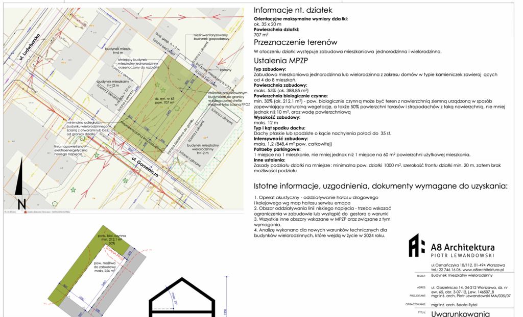 Plot - 707 m² - Gorzelnicza St. Warsaw Praga-Południe Gocławek
