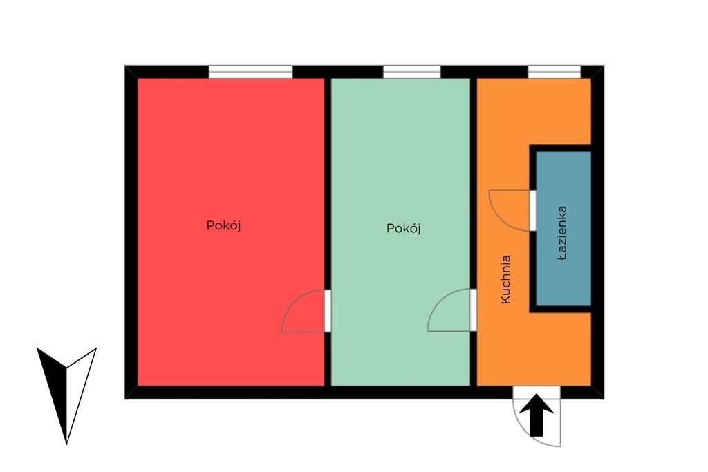 Apartment - 2 rooms - 49 m² - Wólczańska St. Łódź City Center