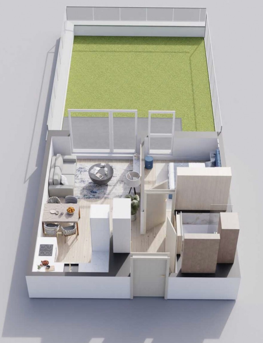 아파트 - 2개 방 - 41 m² - 엘리베이터 - ul. ks. Ignacego Skorupki Ząbki