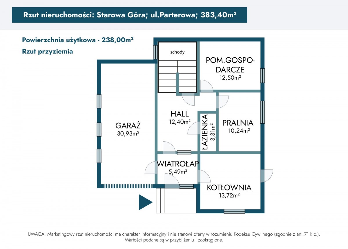 House - 12 rooms - 383 m² - Parterowa Starowa Góra Street