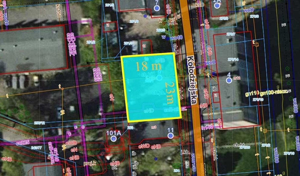 Plot - 422 m² - Kołodziejska St. Łódź Bałuty