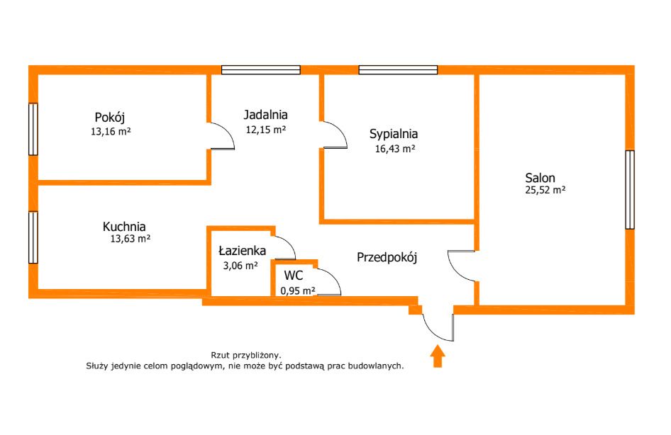 Apartamento - 4 habitaciones - 93 m² - Troszyn