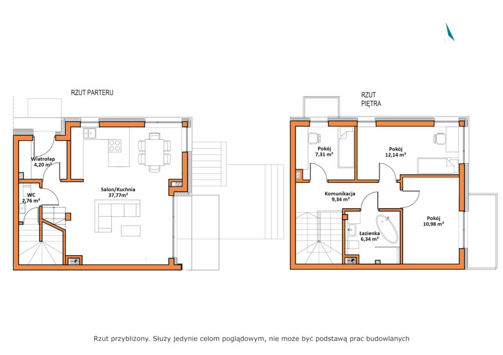 House - 4 rooms - 91 m² - Bierna St. Łódź