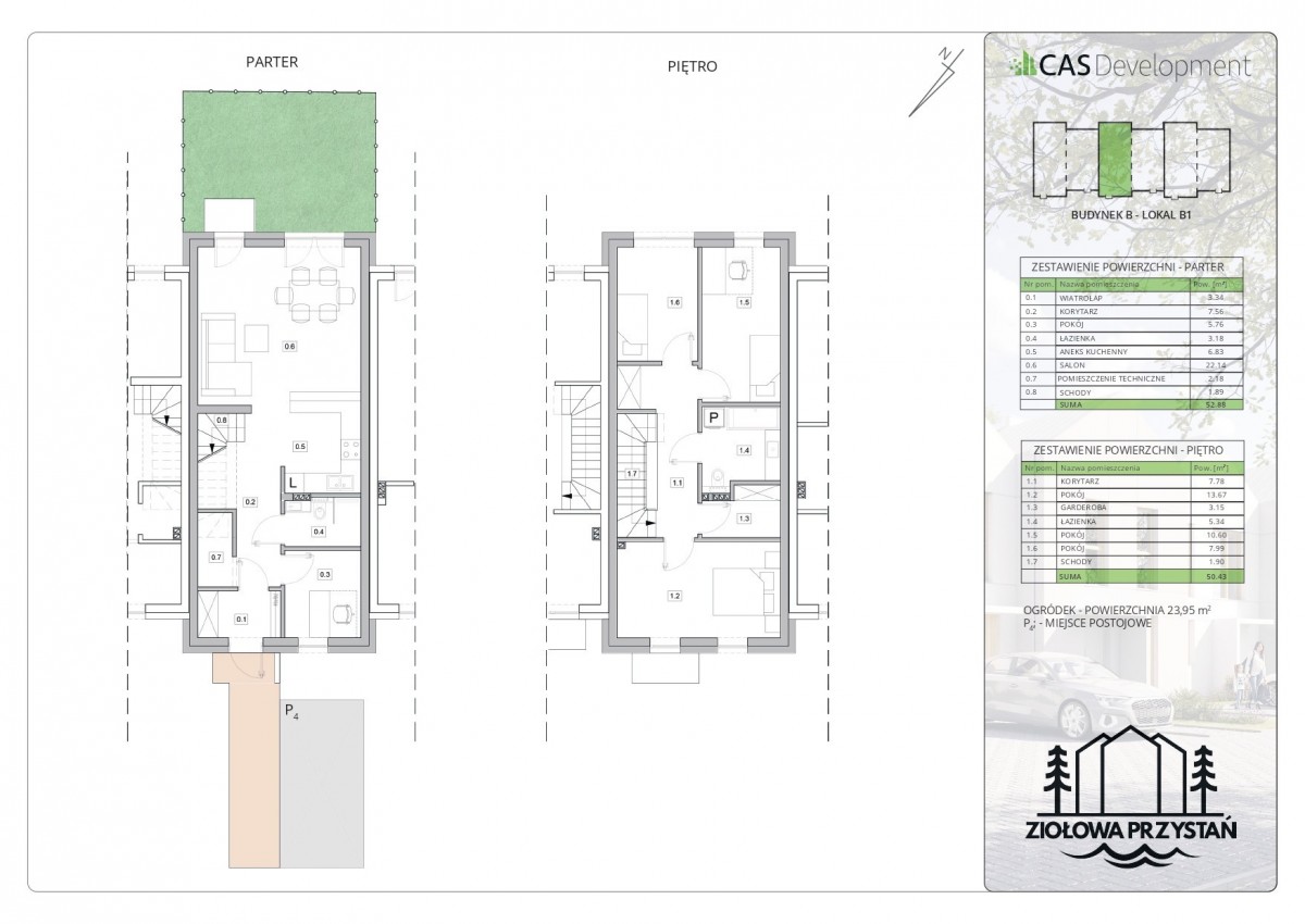 Haus - 5 Zimmer - 103 m² - Ziołowa Straße Żyrardów