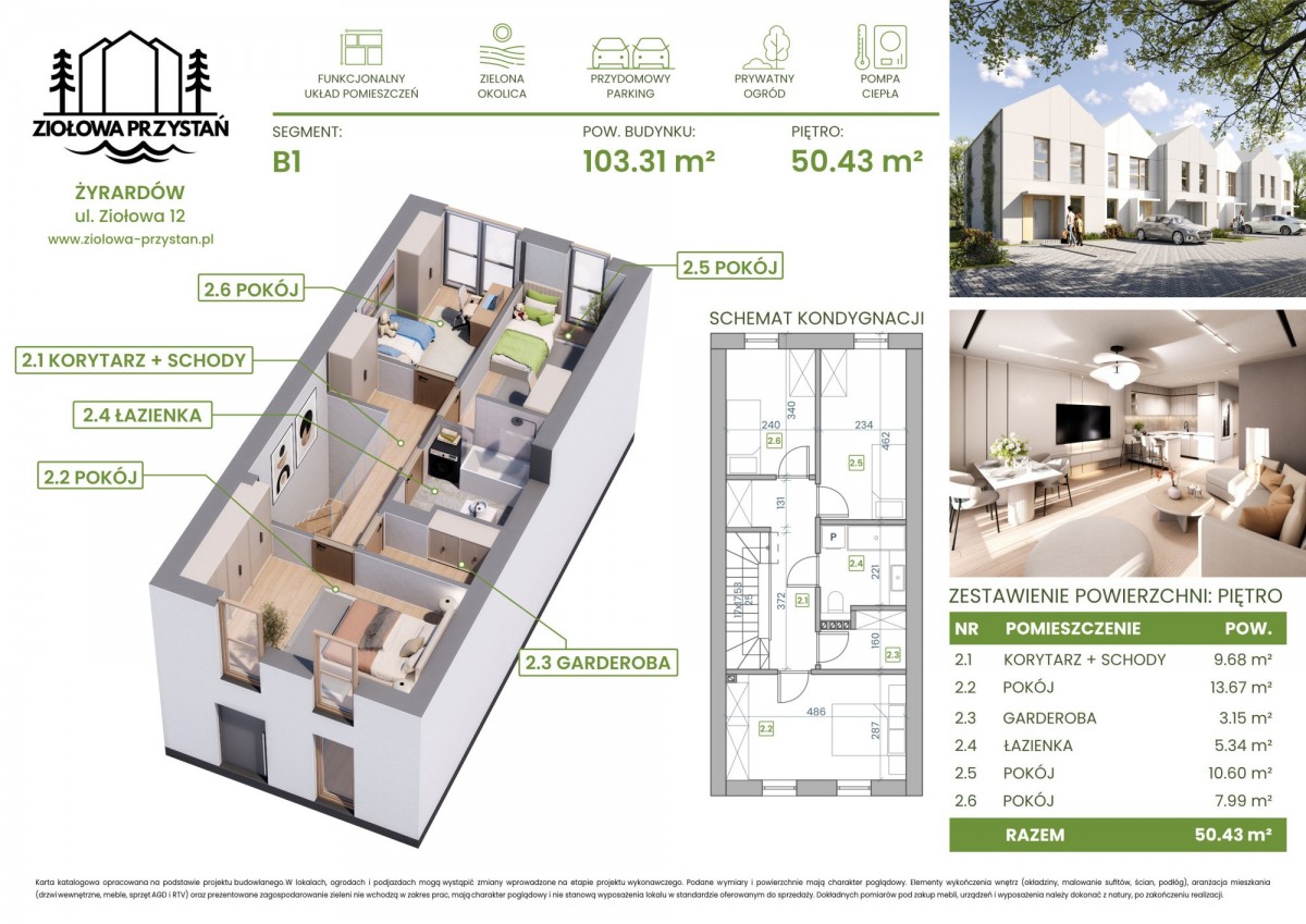 Haus - 5 Zimmer - 103 m² - Ziołowa Straße Żyrardów
