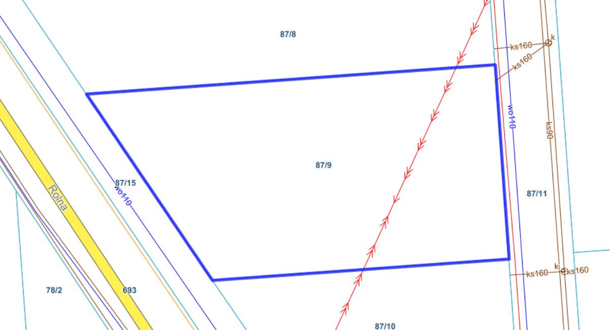 Grundstück - 1632 m² - ul. Rolna Damasławek