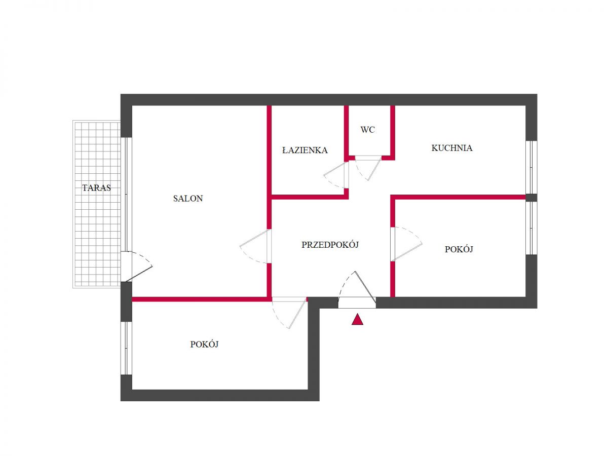 아파트 - 3개 방 - 53 m² - ul. 11 Listopada Łódź Radogoszcz