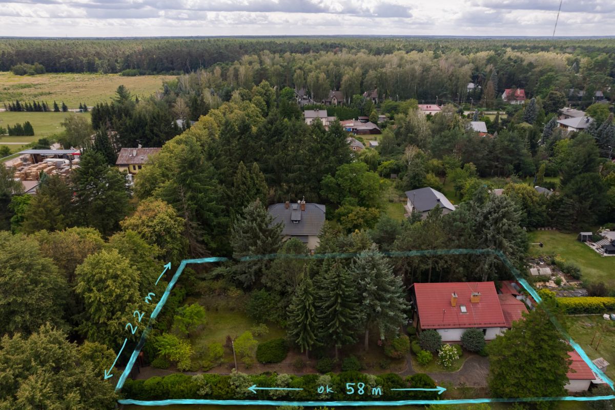 Plot for sale, 1286 m² — Okrężna, Magdalenka